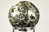 Polished Pyrite Sphere - Peru #193660-1